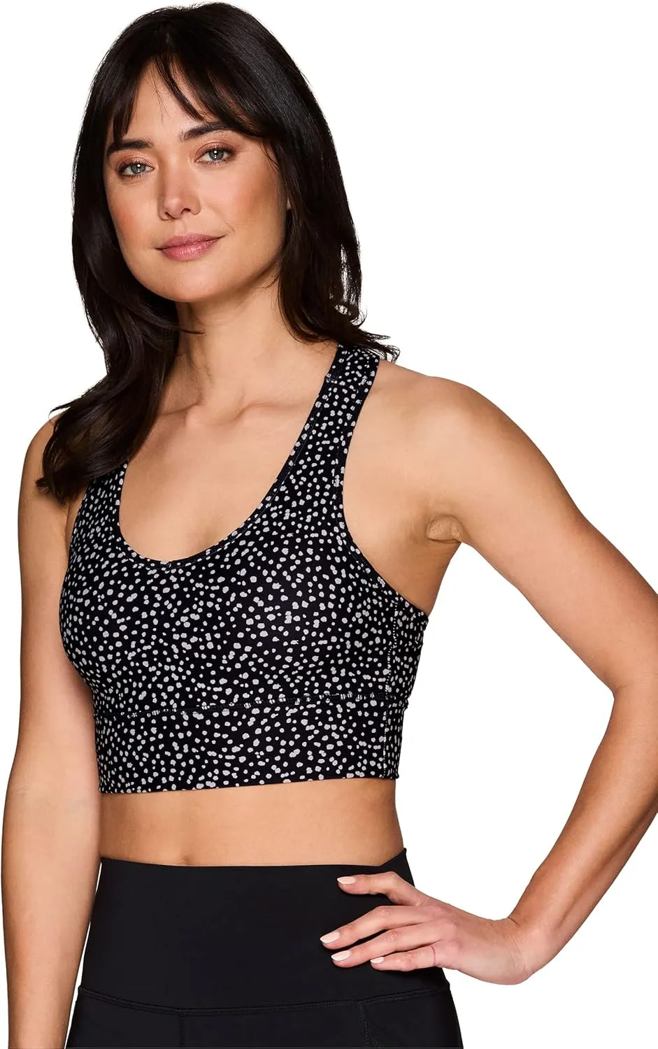 RBX Active Women's Athletic Fashion Racerback Seamless Low Impact Workout Sports Bra