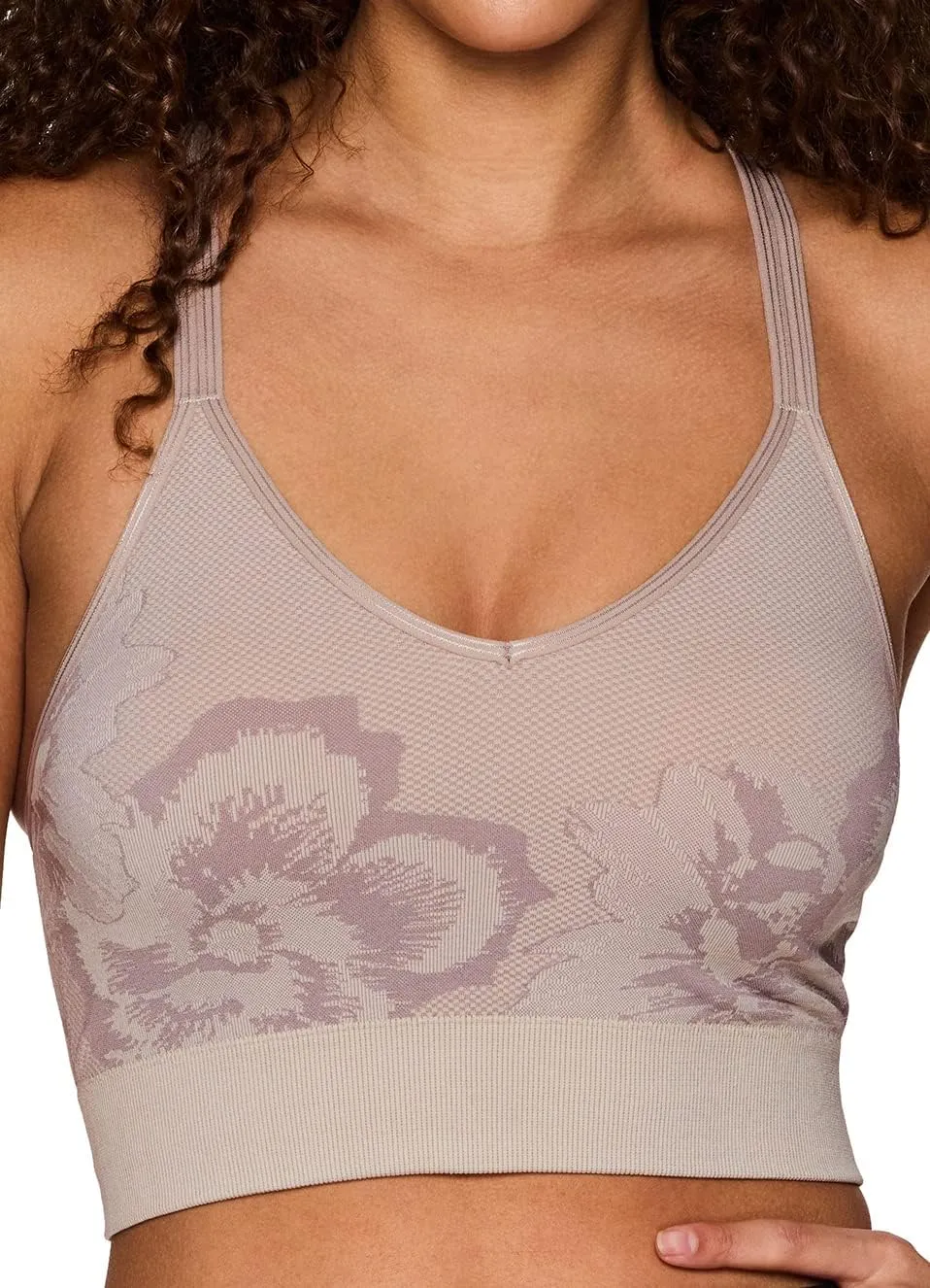 RBX Active Women's Athletic Fashion Racerback Seamless Low Impact Workout Sports Bra