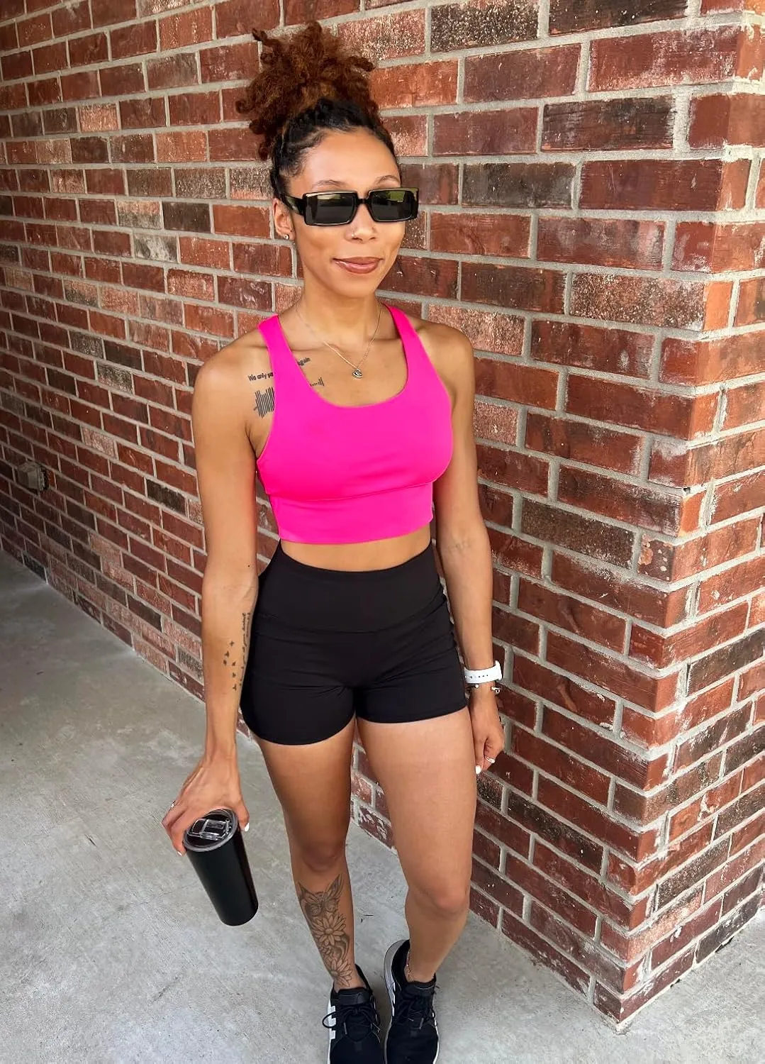 RBX Active Women's Athletic Fashion Racerback Seamless Low Impact Workout Sports Bra