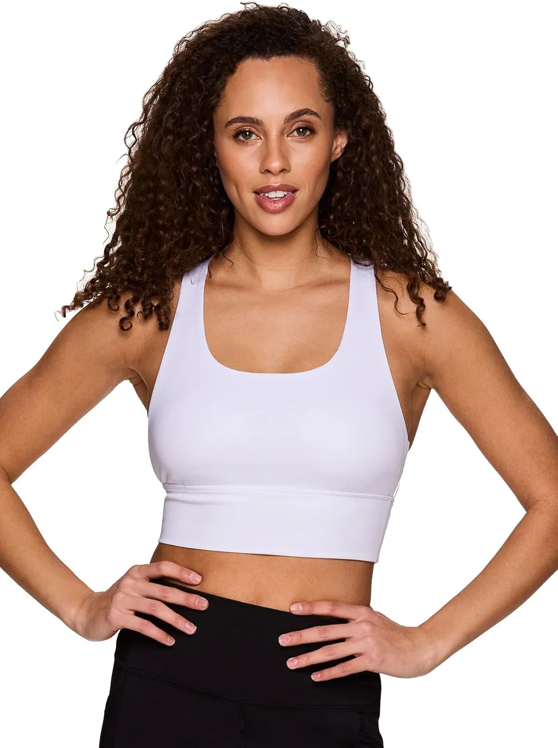 RBX Active Women's Athletic Fashion Racerback Seamless Low Impact Workout Sports Bra