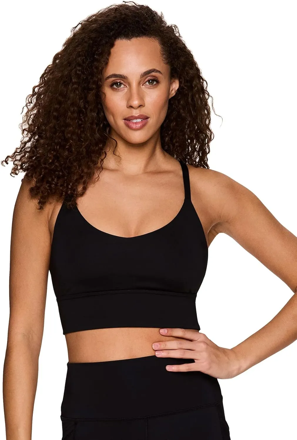 RBX Active Women's Fashion Strappy Seamless Low Impact Workout Sports Bra