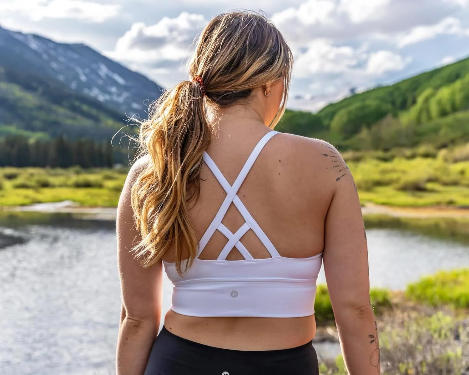RBX Active Women's Fashion Strappy Seamless Low Impact Workout Sports Bra