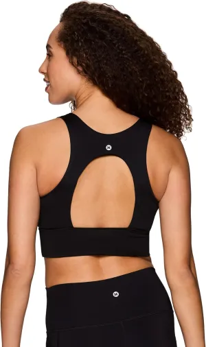 RBX Active Women's Fashion Strappy Seamless Low Impact Workout Sports Bra