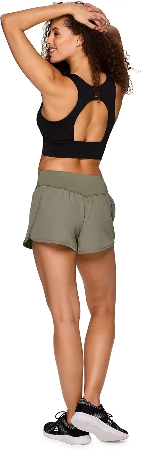 RBX Active Women's Fashion Strappy Seamless Low Impact Workout Sports Bra