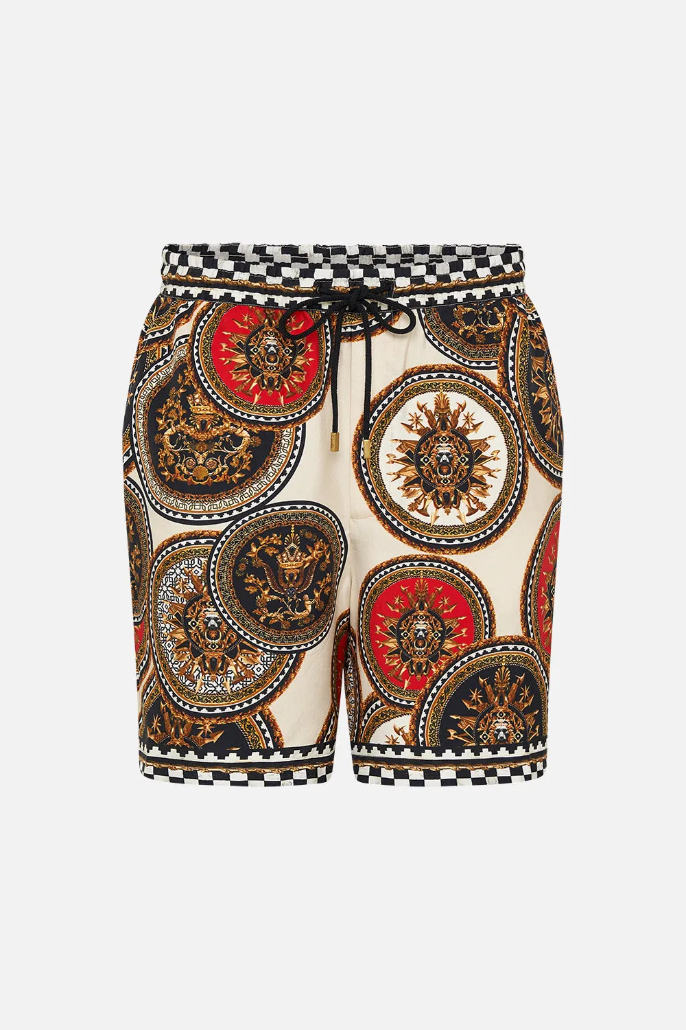 RELAXED BAGGY WALK SHORT DUOMO KALEIDO
