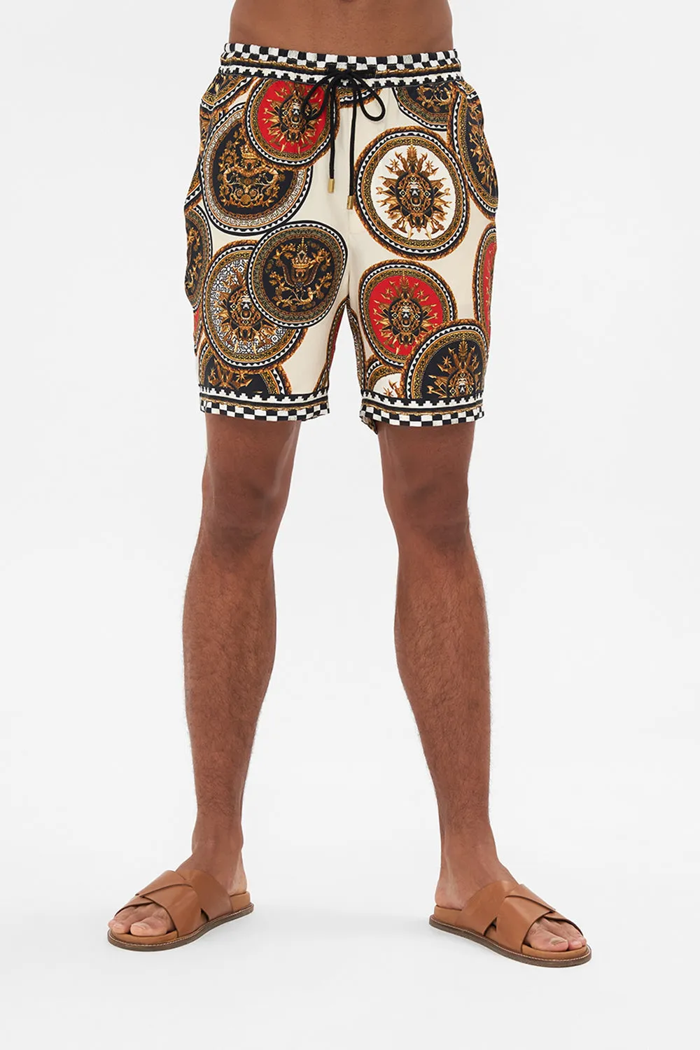 RELAXED BAGGY WALK SHORT DUOMO KALEIDO
