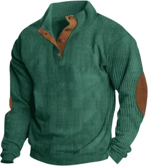 RTRDE Men's Henley Pullover Sweatshirts Long Sleeve Shirts Casual Thermal Loose Fit Button Up Pullovers, S-3XL