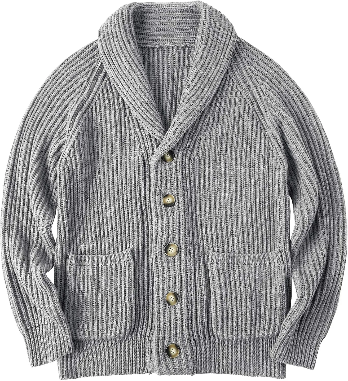 Runcati Mens Shawl Collar Cardigan Sweaters Button Down Open Front Knitwear Cable Knitted Ribbed Jackets Outwear