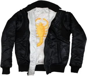 Satin Bomber Jacket Men Quilted Style Lightweight Outerwear Coat