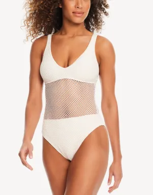 Sea Crochet High Leg One Piece Swimsuit