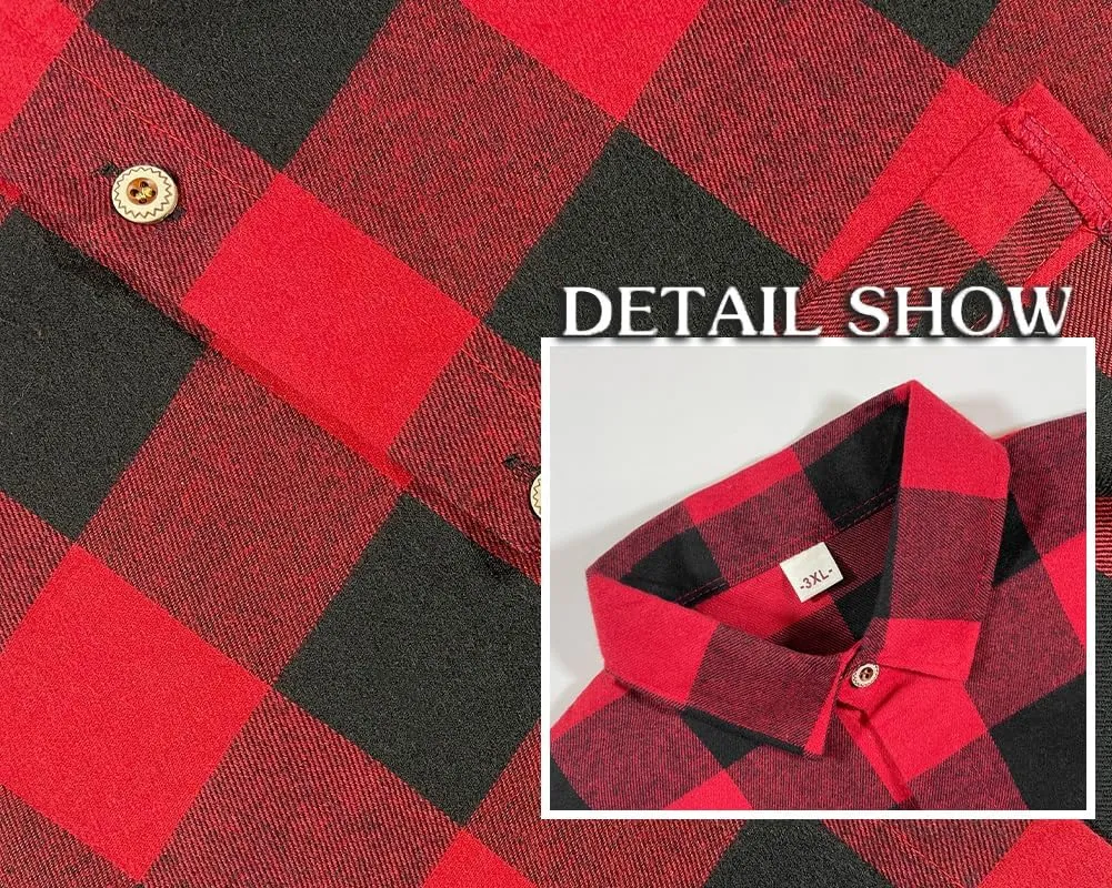 SELINK Girls Long Sleeve Flannel Shirt Kids Buffalo Plaid Button Down Shirt Casual Cute Flannel Blouse Tops