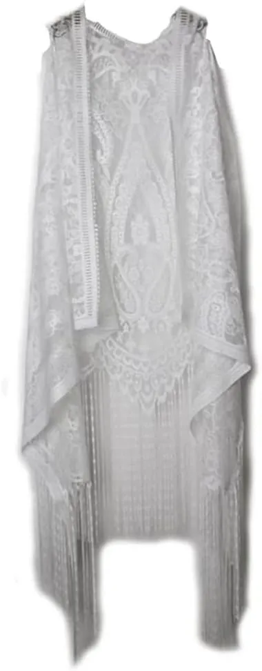 Sexy Lace Cardigan Women Vest Casual Hollow Out Perspective Plus Size Irregular Long Beach Elegant Tops Waistcoat