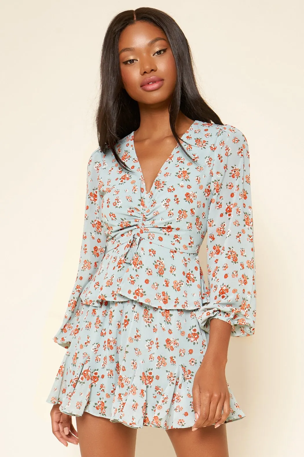 Shelli Floral Drawstring Shorts