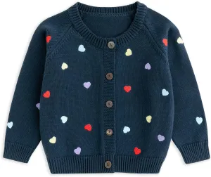 Simplee kids Baby Sweater Animal Leopard Printed Baby Cardigan for Autumn Fall