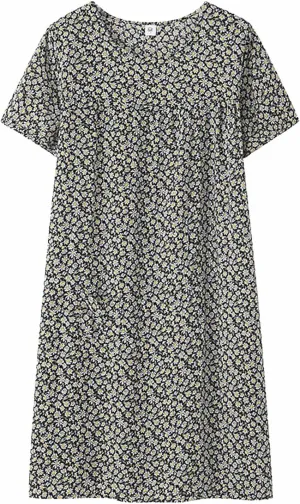 Sleep Shirts for Women Short Sleeve Night Shirts for Sleeping Womens Cotton Nightgown Soft Nightdress Sleepwear