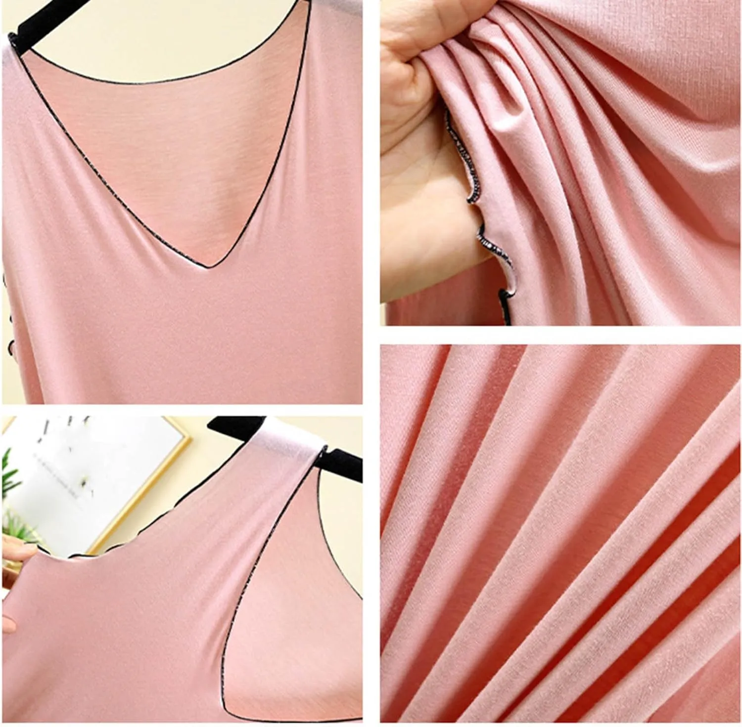 Sleeveless Nightgowns for Women 2025 Loose V Neck Nightshirt Loose Long Tank Sleep Dress Comfy Lounge Sleepwear