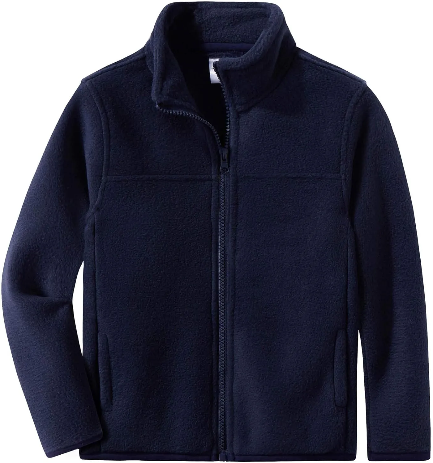 Spring&Gege Youth Solid Full-Zip Polar Fleece Jacket for Children
