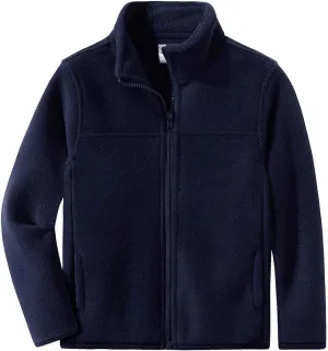 Spring&Gege Youth Solid Full-Zip Polar Fleece Jacket for Children