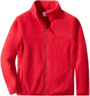 Spring&Gege Youth Solid Full-Zip Polar Fleece Jacket for Children