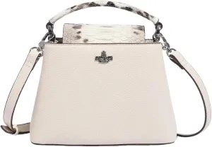 Stylish Women's Versatile Stone Pattern Bucket Bag - Top Handle Crossbody & One-Shoulder Commuting Purse