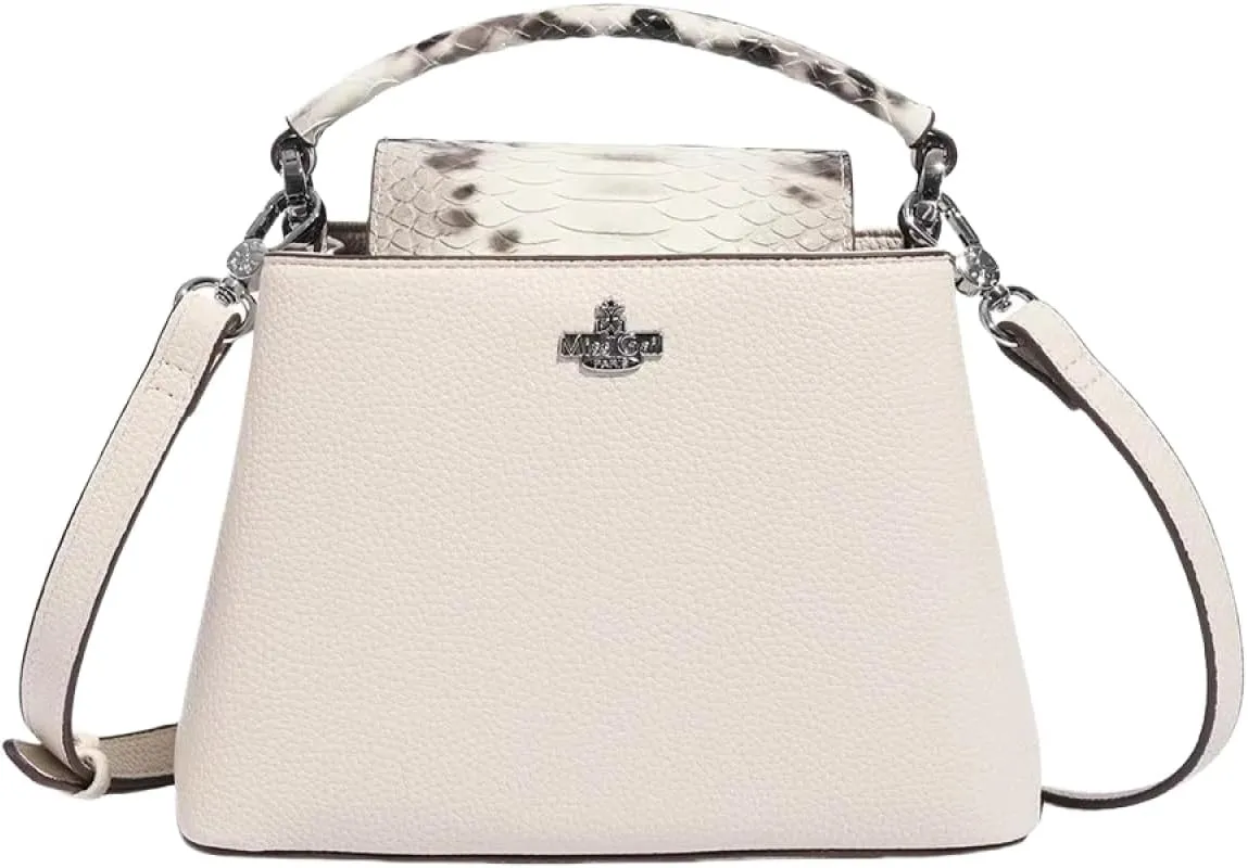 Stylish Women's Versatile Stone Pattern Bucket Bag - Top Handle Crossbody & One-Shoulder Commuting Purse