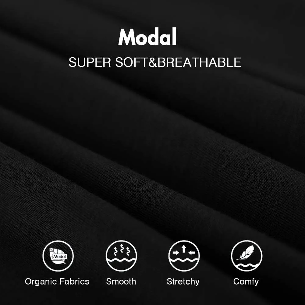 SWOMOG Womens Nightgown Long Sleeve Sleep Shirts Oversized Sleep Dress Long Soft Housecoat With Pockets
