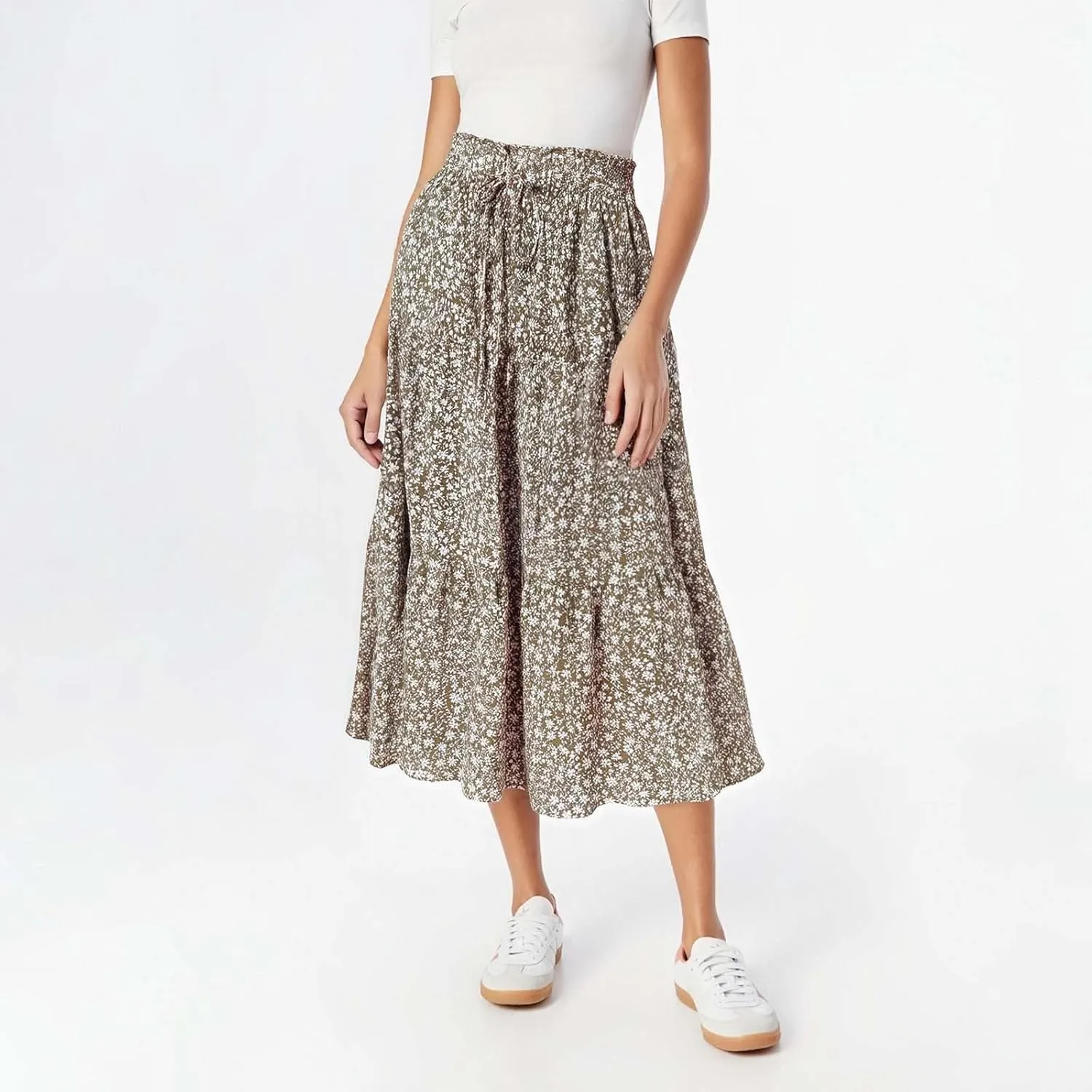 Tennis Skirt for Women Summer Vacation Bohemian Print High Elastic Waist Trendy A-Line Pleated Skirts Streetwear