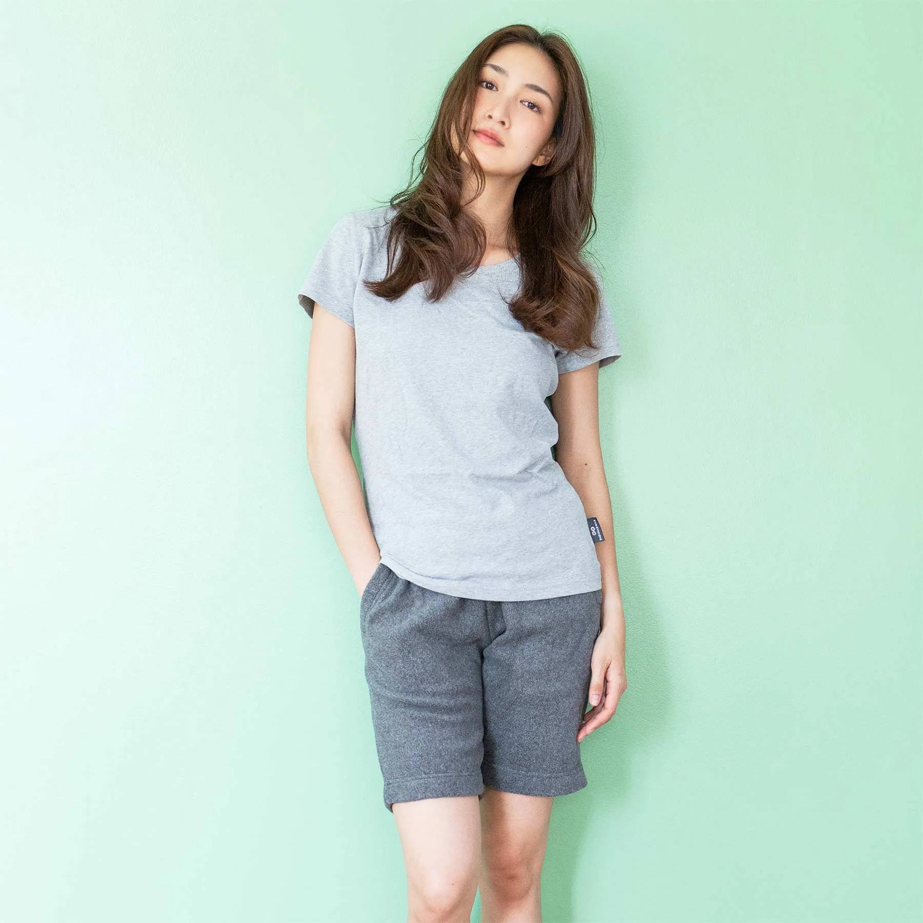 TETON 100% Organic Cotton Fleece Sweat Shorts (Covered Organic Elastic, Plastic-free, Organic Cotton Thread Option, 100% Biodegradable)
