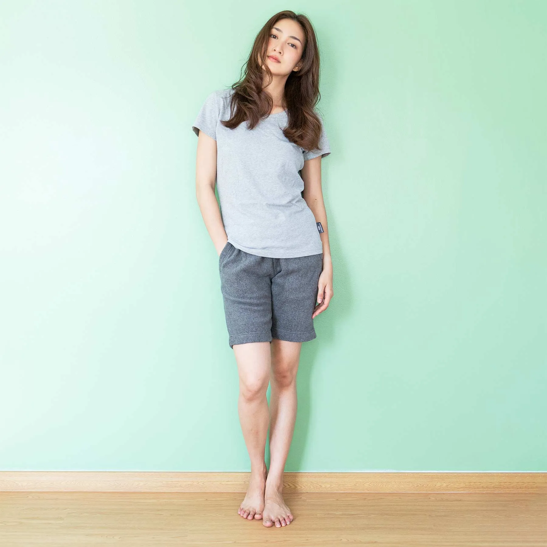TETON 100% Organic Cotton Fleece Sweat Shorts (Covered Organic Elastic, Plastic-free, Organic Cotton Thread Option, 100% Biodegradable)
