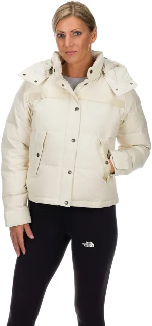 THE NORTH FACE Womens Forester Lowell Peak Down Jacket, Vintage White, Large