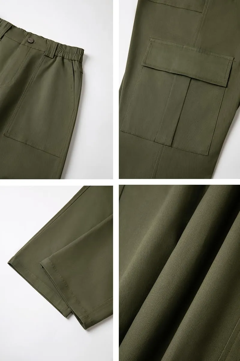 THWEI Cargo Pants for Women High Waisted Casual Pants Y2K Streetwear with 6 Pockets