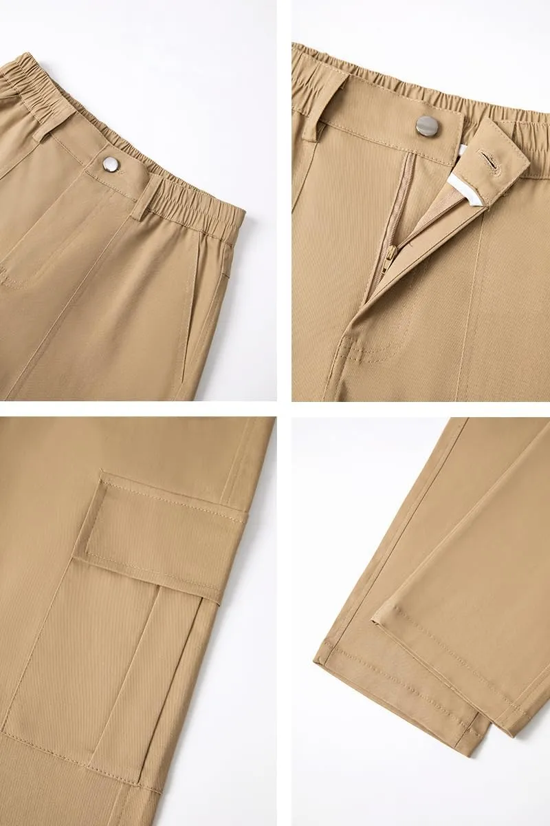 THWEI Cargo Pants for Women High Waisted Y2K Streetwear Casual Trousers
