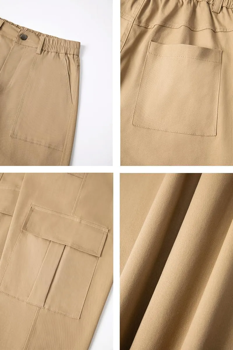 THWEI Cargo Pants for Women High Waisted Y2K Streetwear Casual Trousers