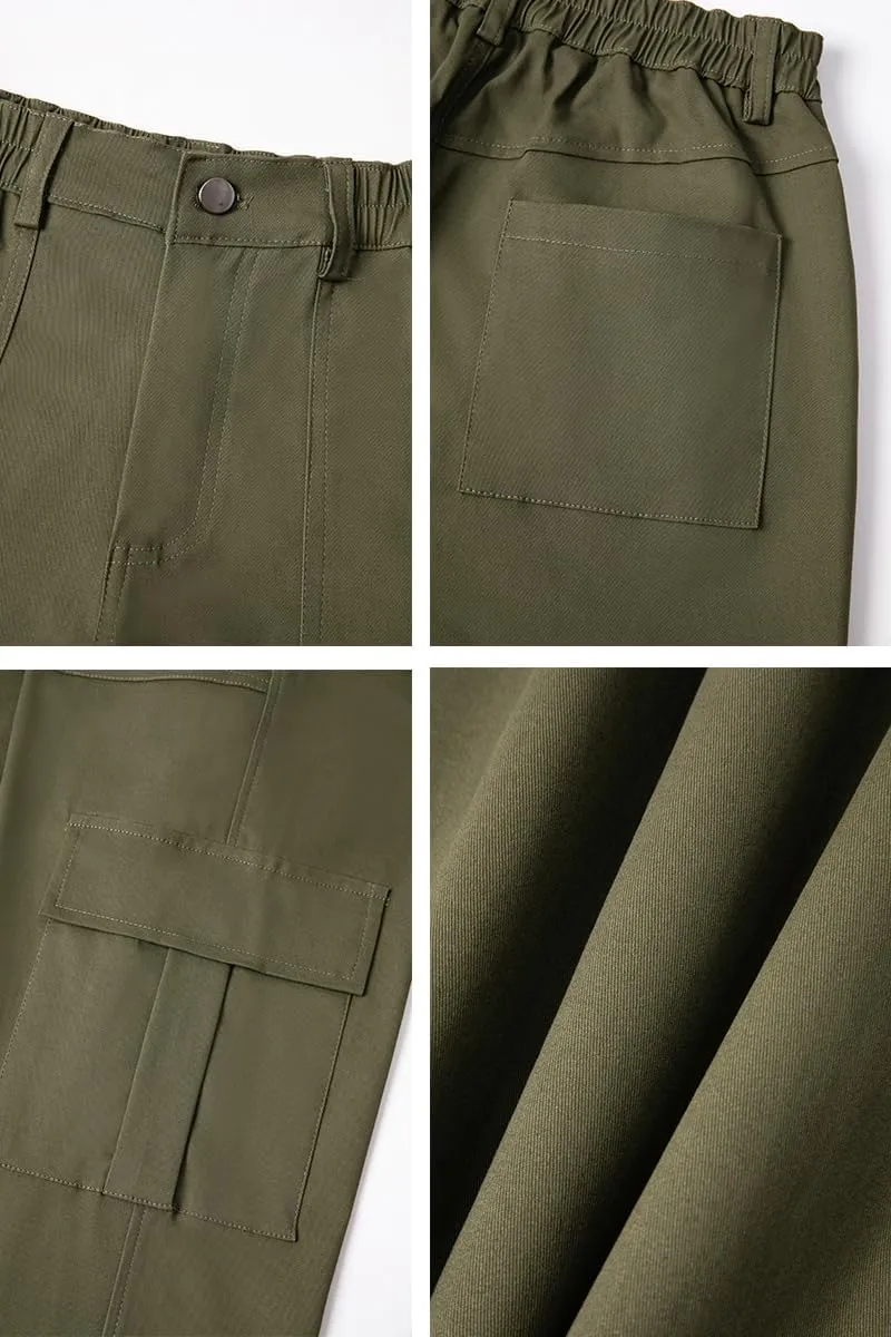 THWEI Cargo Pants for Women High Waisted Y2K Streetwear Casual Trousers