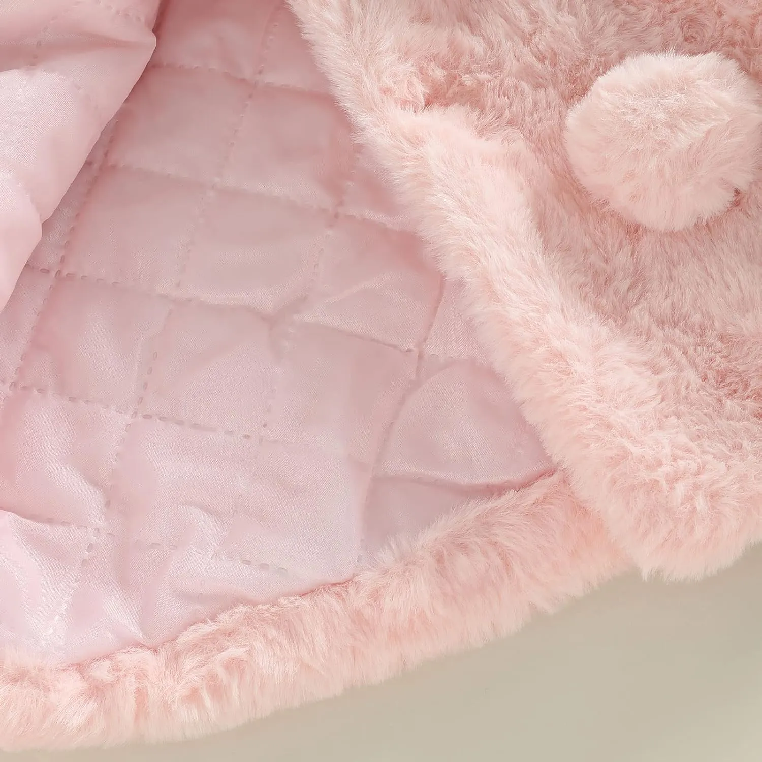 Toddler Baby Girl Winter Fur Coat Jacket Cloak Thicken Shawl Snowsuit Outerwear Clothes