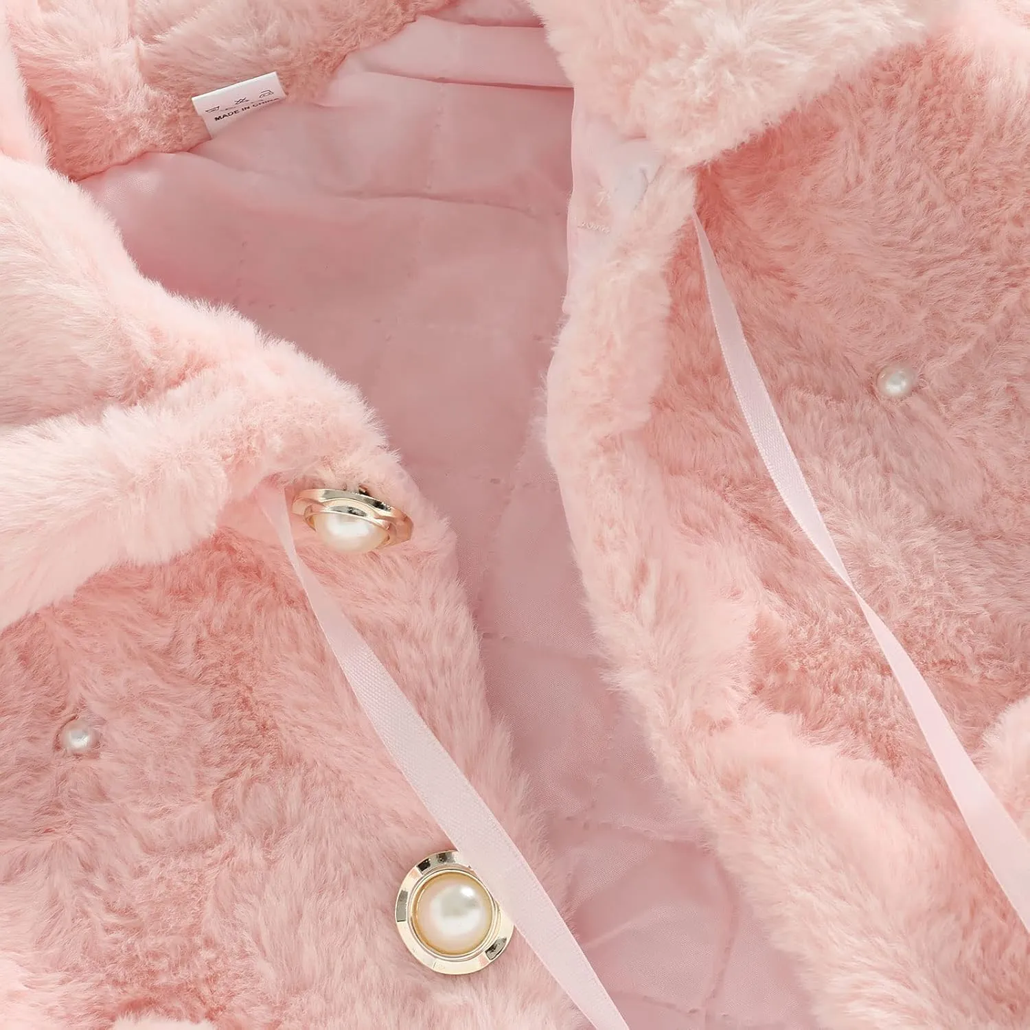 Toddler Baby Girl Winter Fur Coat Jacket Cloak Thicken Shawl Snowsuit Outerwear Clothes