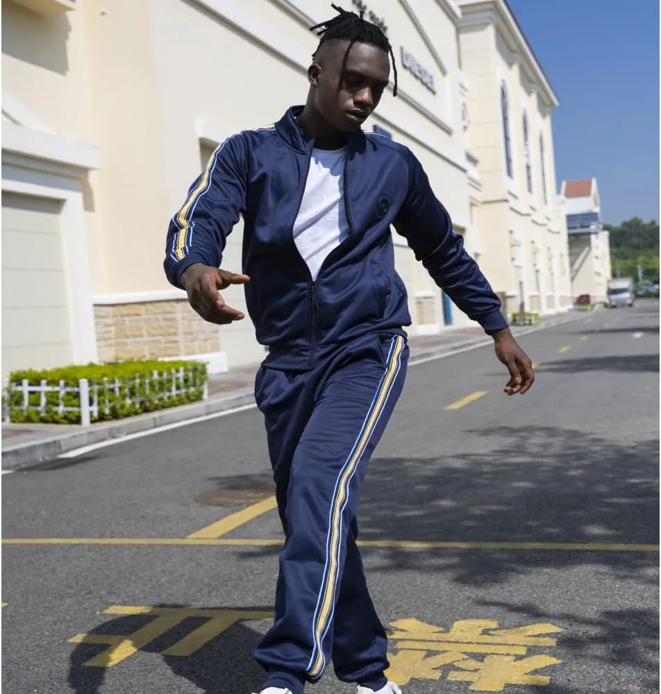 TOLOER Men's Activewear Full Zip Warm Tracksuit Sports Set Casual Sweat Suit