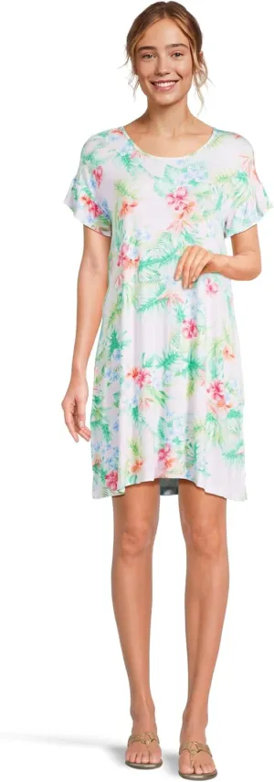 Tommy Bahama Women's Sleeve Short Knit Sleep Dress
