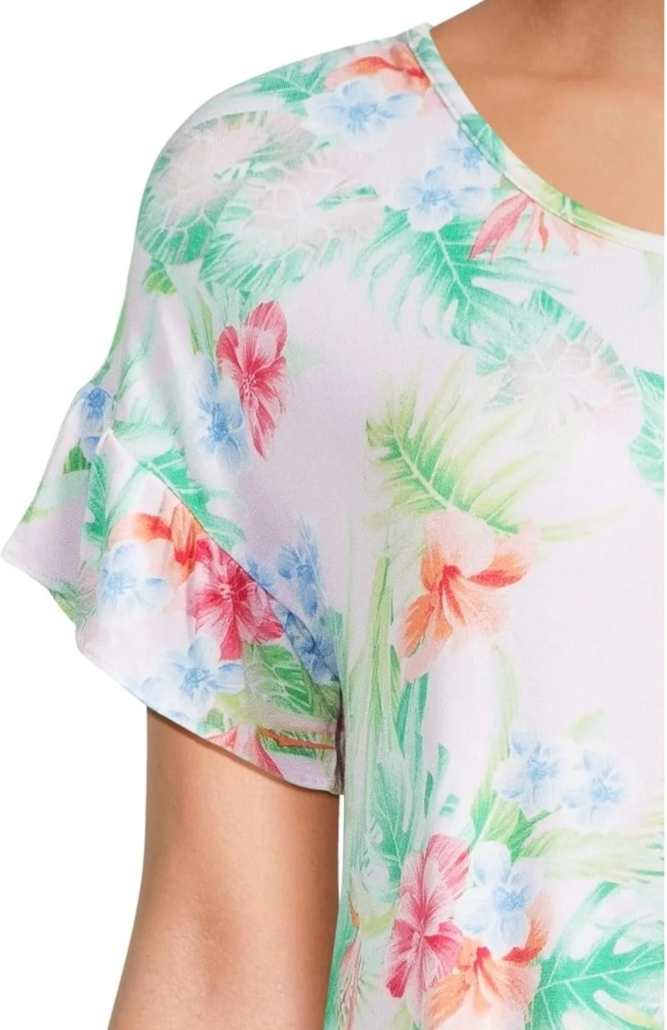 Tommy Bahama Women's Sleeve Short Knit Sleep Dress