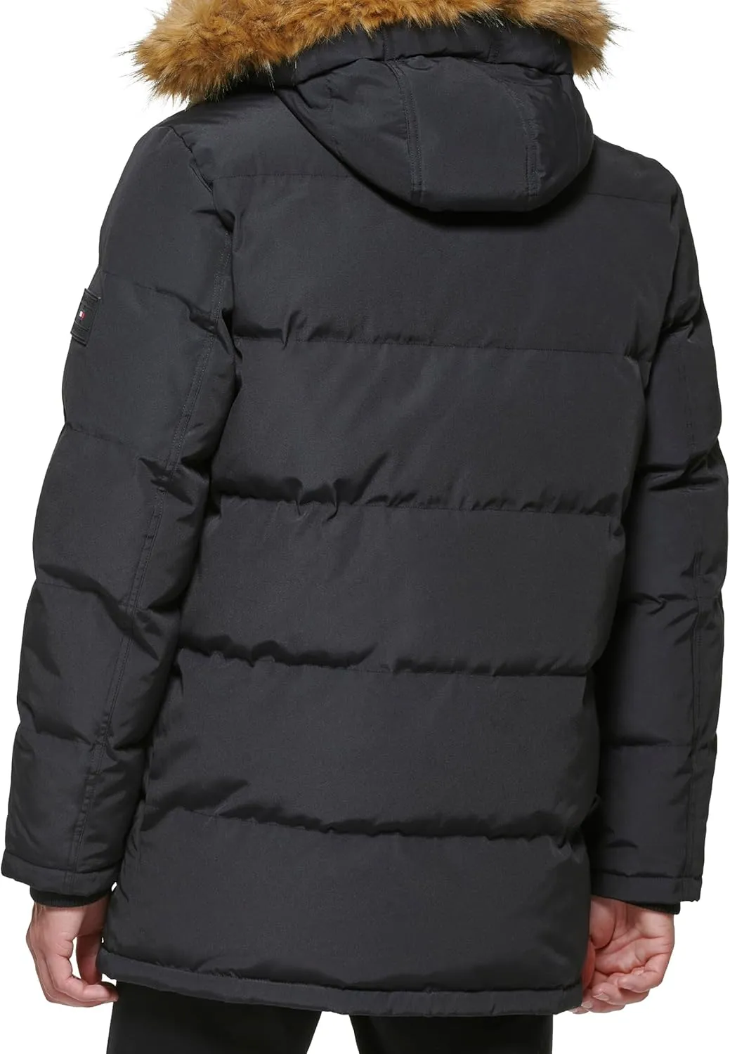 Tommy Hilfiger Men's Arctic Cloth Heavyweight Performance Parka Down Alternative Outerwear Coat