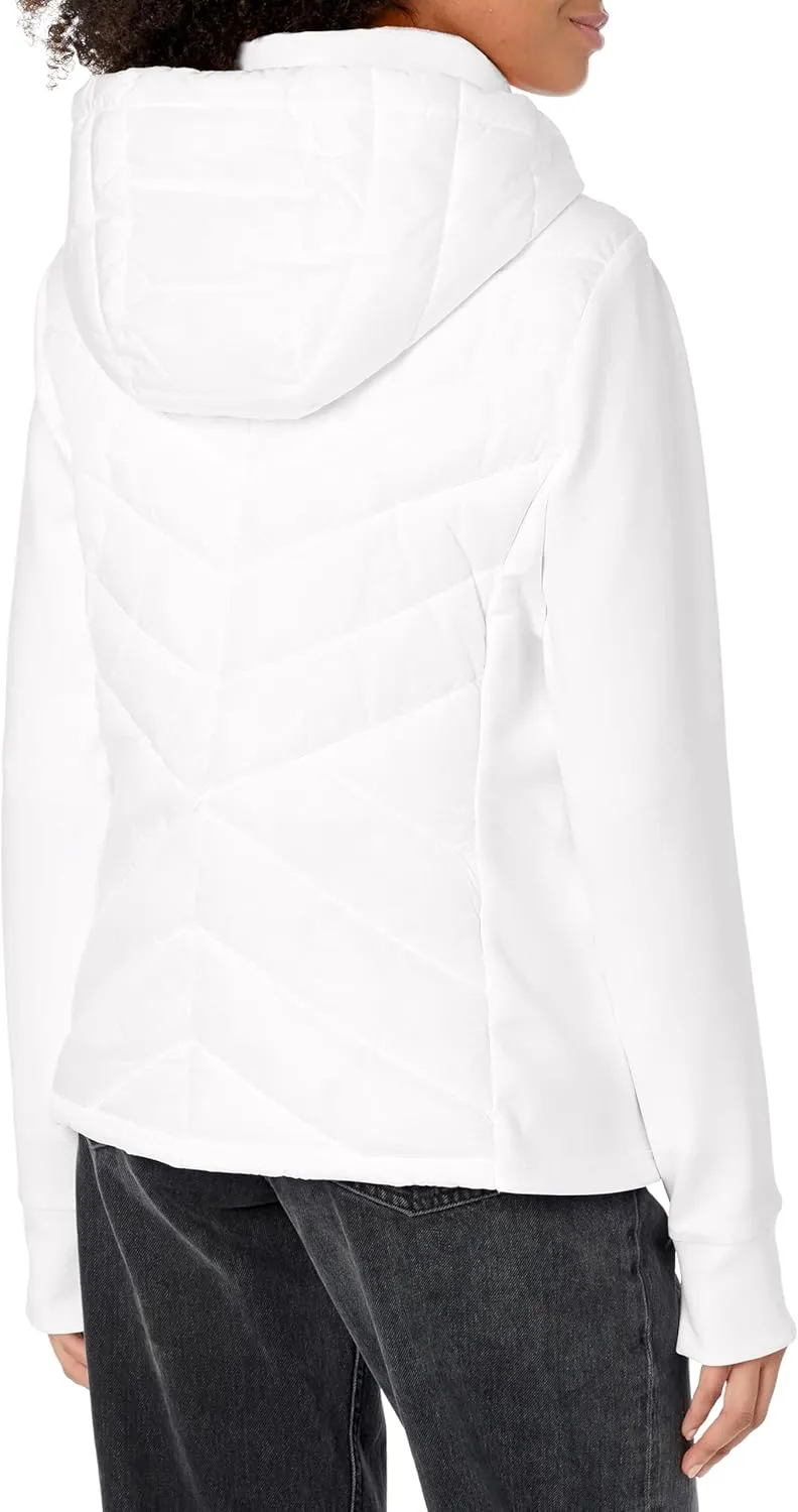 Tommy Hilfiger Women's Silicone Patch Hooded Hybrid Jacket