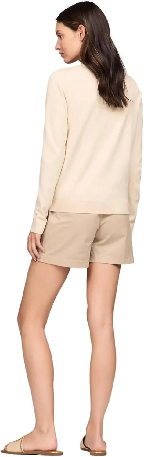 TOMMY HILFIGER Women's Solid Cardigan Sweater with Regular Buttons Collection 2025