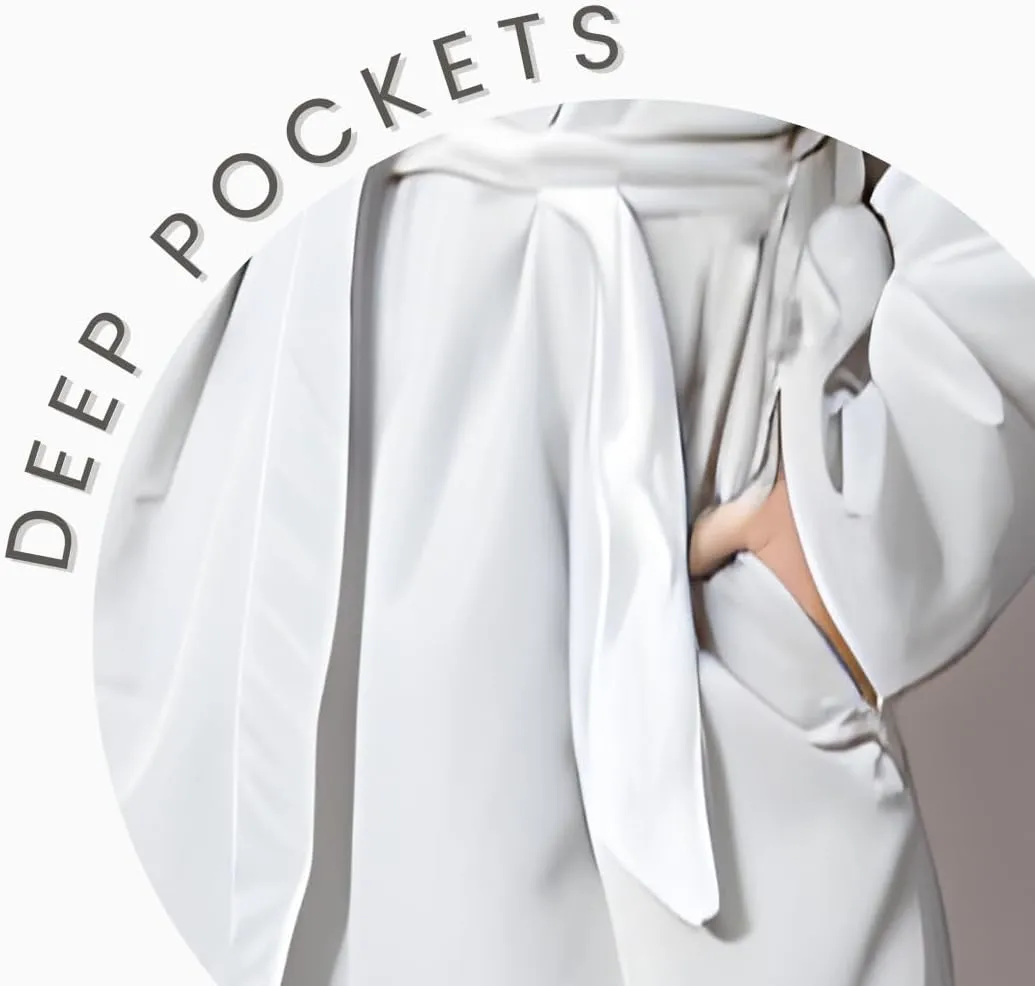 TOWELNROBE Luxurious Cotton Bathrobe  Waffle Spa long Bathrobe for Women