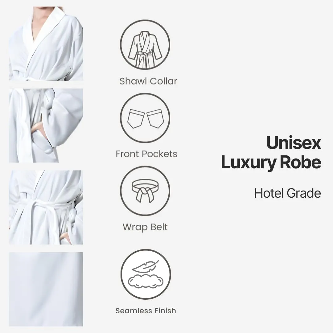 TOWELNROBE Luxurious Cotton Bathrobe  Waffle Spa long Bathrobe for Women