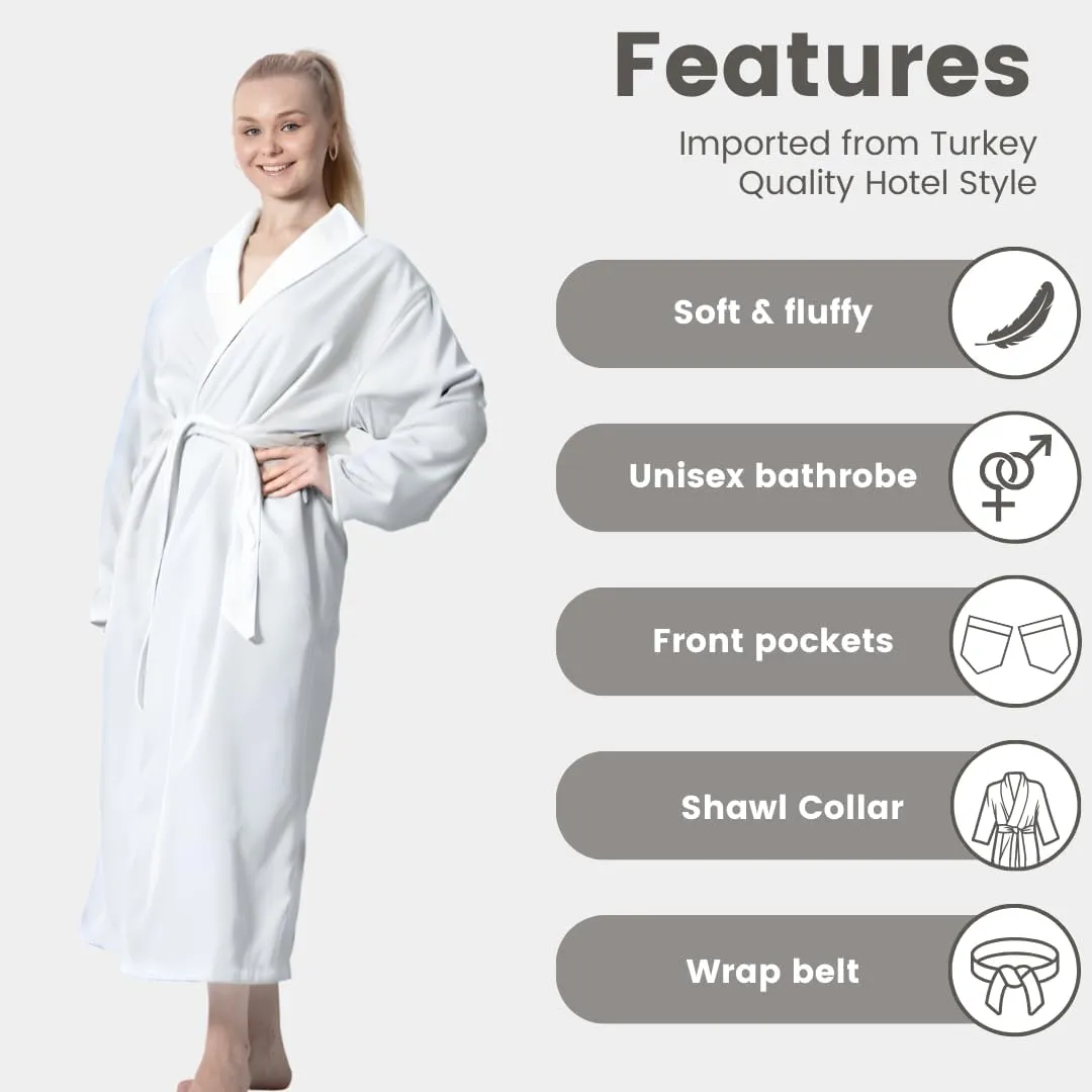 TOWELNROBE Luxurious Cotton Bathrobe  Waffle Spa long Bathrobe for Women