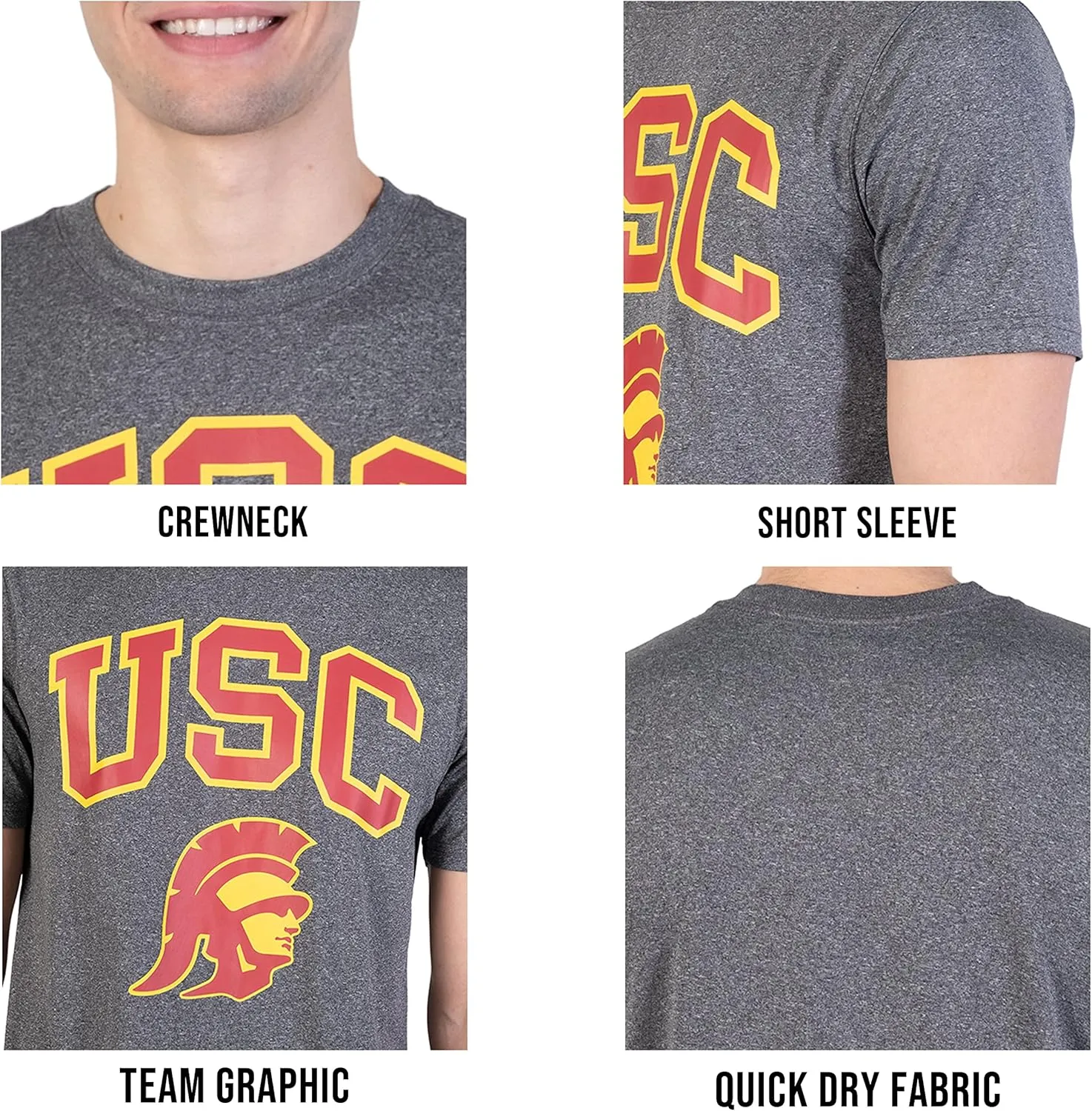 Ultra Game NCAA Men's Athletic Active T-Shirt