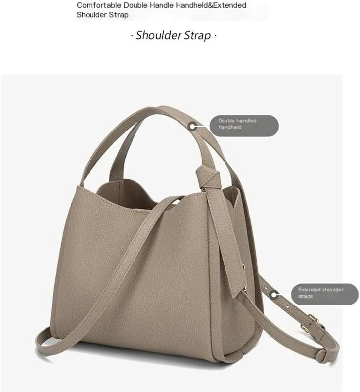 Versatile Large Capacity Portable Bucket Bag, Fashionable Vegetable Basket Bag, One Shoulder Crossbody Bag(Olive Green)