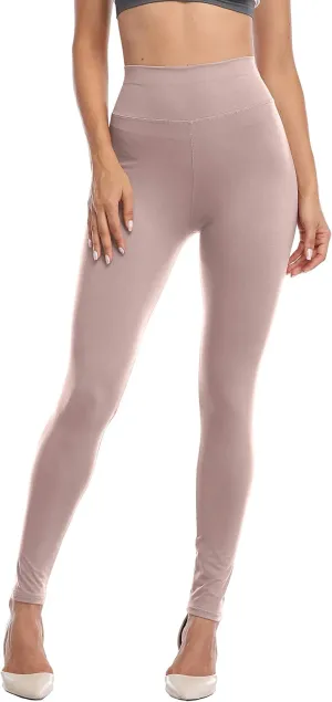 VESHINE Womens High Waisted Leggings Waist Control Yoga Pants Workout Tights Super Soft Trousers