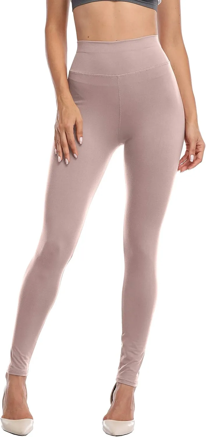 VESHINE Womens High Waisted Leggings Waist Control Yoga Pants Workout Tights Super Soft Trousers