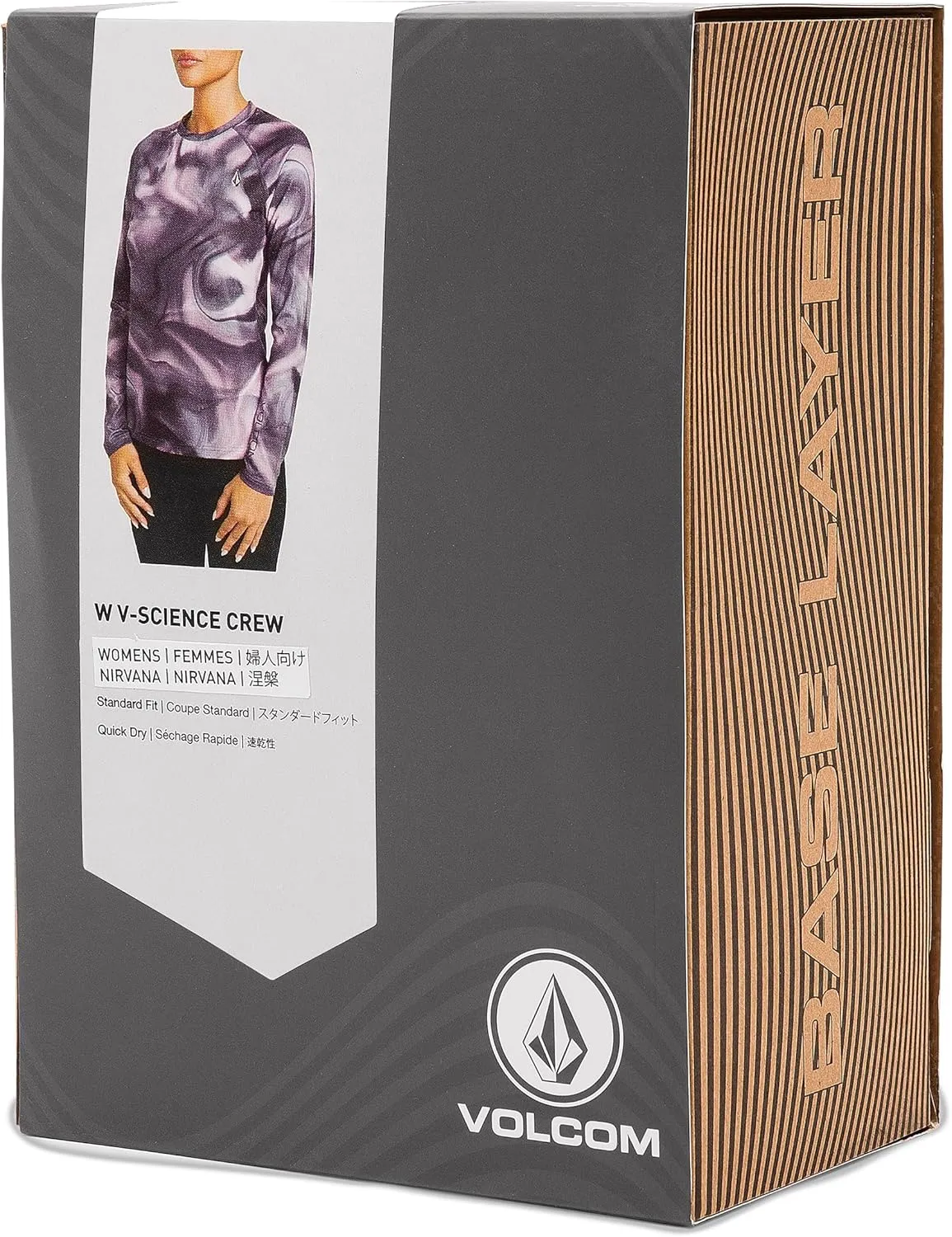 Volcom Women's V-Science Midweight Thermal Base Layer Long Sleeve Shirt